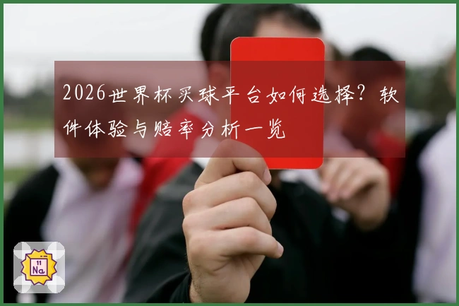 2026世界杯买球平台如何选择？软件体验与赔率分析一览